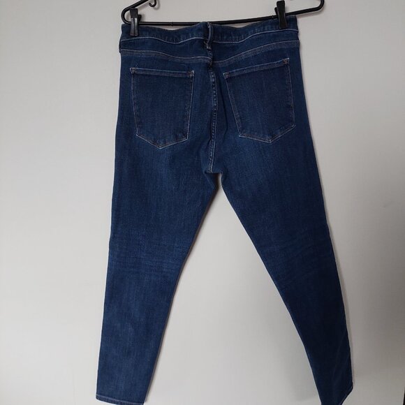 Banana Republic Premium Denim Mid-Rise Skinny Dark Wash, Women's 31 - Picture 5 of 8